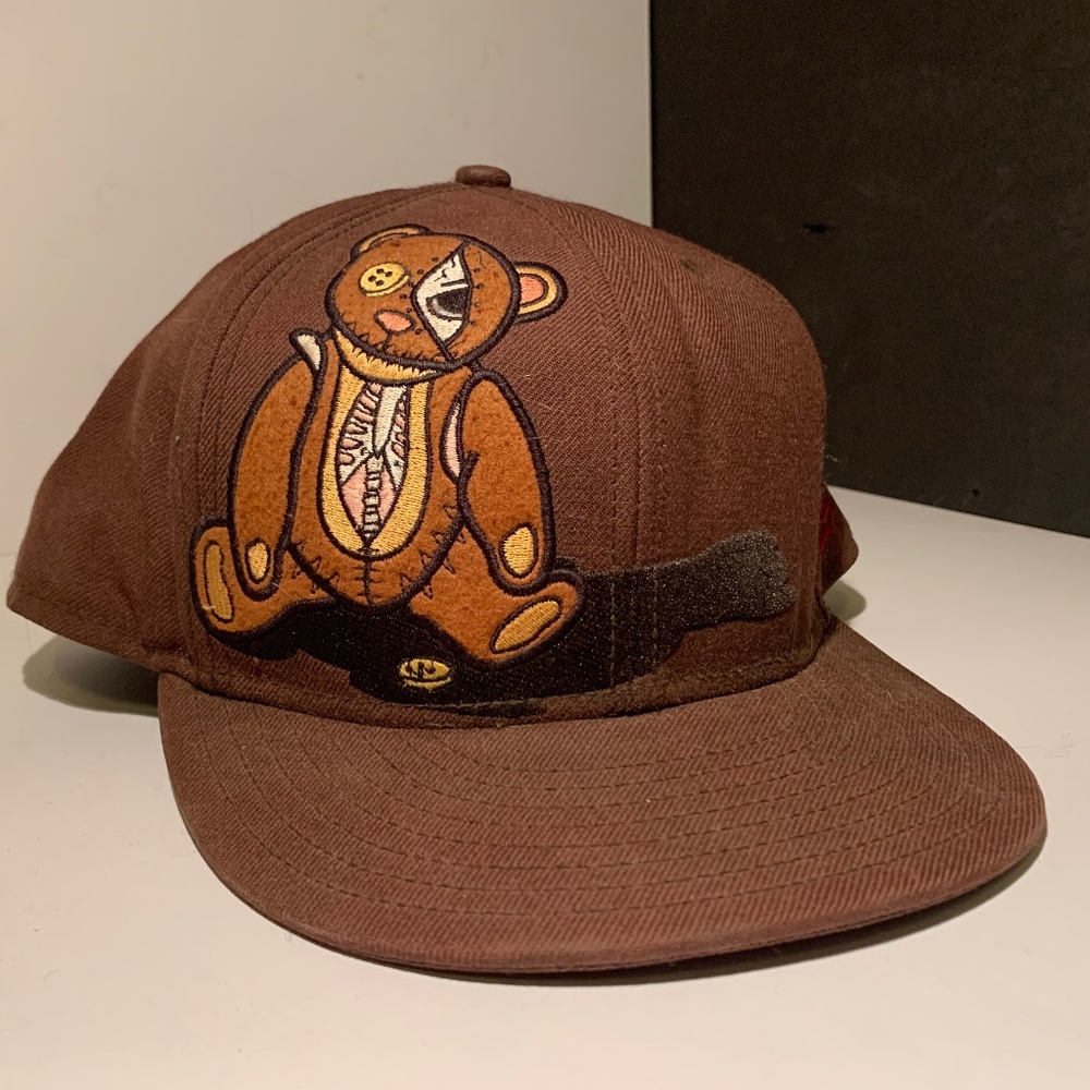 New Era Embroidered Fitted Animal Cannabal Tasty Collection Teddy Bear